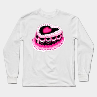 black heart cake Long Sleeve T-Shirt